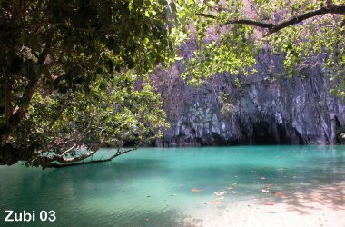 entrance to underground river in  Palawan