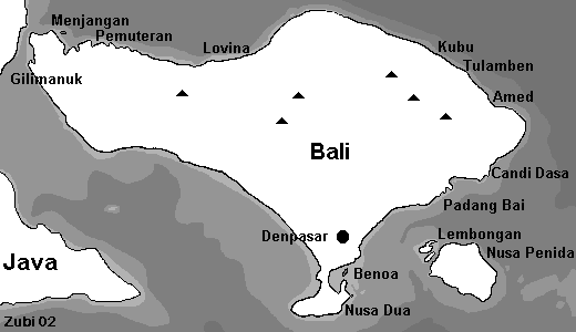 Bali - map overview