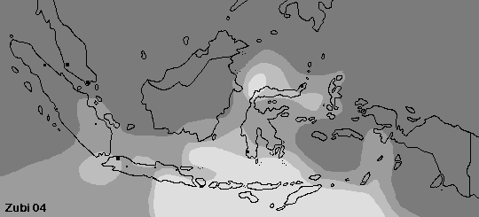 Indonesia map dry season May to September