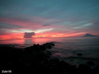 Manado Bucht Sonnenuntergang